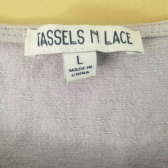 Tassles N Lace/ tunic top or mini dress - Picture 2 of 6